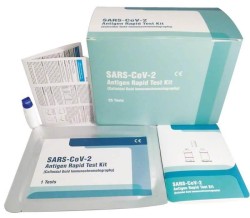 Экспресс-тест на антиген коронавируса, Leccurate (Леккурате) 1 шт SARS-CoV-2 Аntigen Rapid Test Kit (Colloidal Gold Immunochromatography) вариант исполнения 7 набор реагентов для ИХА определения антигена коронавируса с применением коллоидного золота (в образцах из зева и носоглотки) тест-полоска 25 шт + зонд 25 шт + буфер 3 мл 2 шт + инс