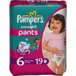 Подгузники-трусики для девочек, Pampers (Памперс) 16+ кг 44 шт актив герл экстра лардж