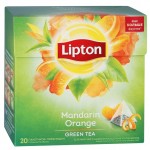 Чай, Lipton (Липтон) фильтр-пакет 1.7 г 20 шт зеленый мандарин апельсин в пирамидках